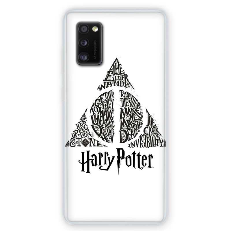 Coque pour Samsung Galaxy A41 WB License harry potter pattern triangle Blanc