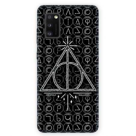 Coque pour Samsung Galaxy A41 WB License harry potter pattern triangle noir