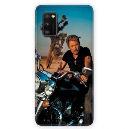 Coque pour Samsung Galaxy A41 Johnny Hallyday Moto