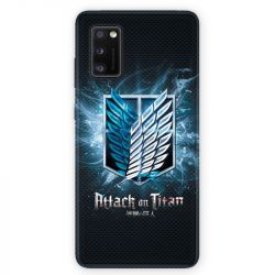 Coque pour Samsung Galaxy A41 Manga Attaque titans noir