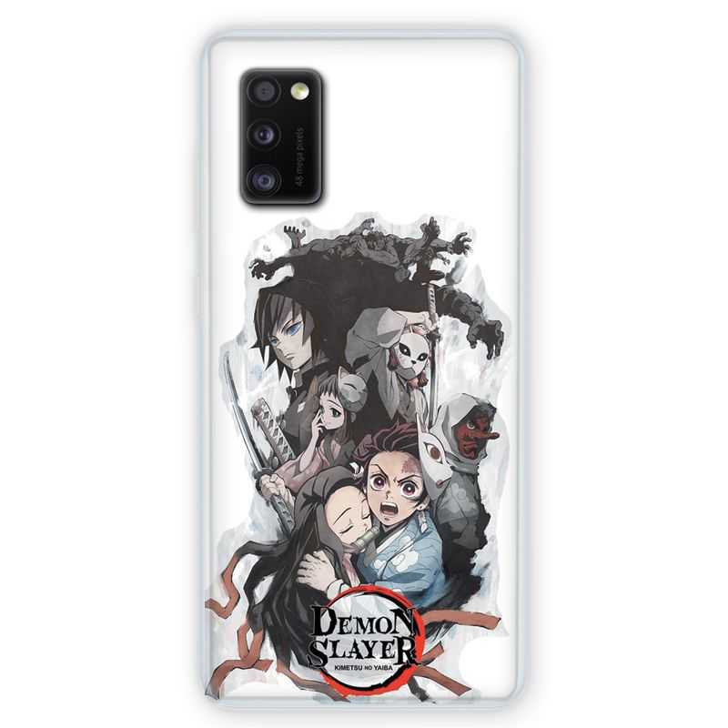 Coque pour Samsung Galaxy A41 Manga demon Slayer Blanc