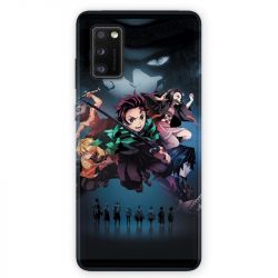 Coque pour Samsung Galaxy A41 Manga demon Slayer Noir