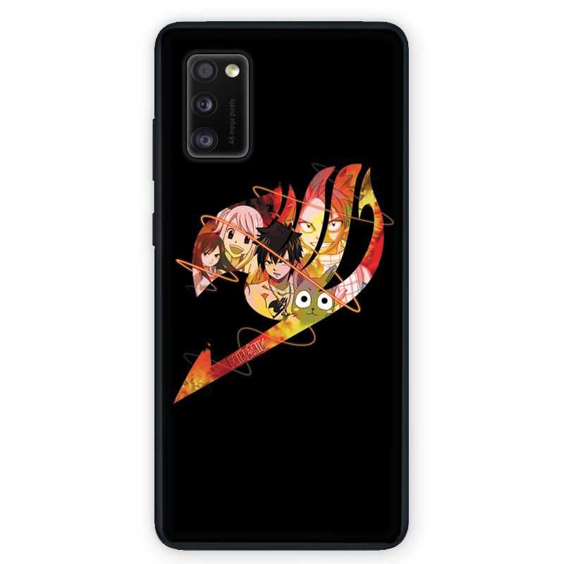 Coque pour Samsung Galaxy A41 Manga Fairy Tail Logo Noir