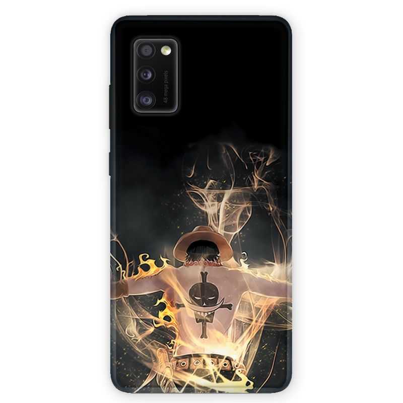 Coque pour Samsung Galaxy A41 Manga One Piece Ace noir