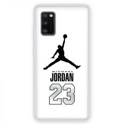 Coque pour Samsung Galaxy A41 Jordan 23 Blanc