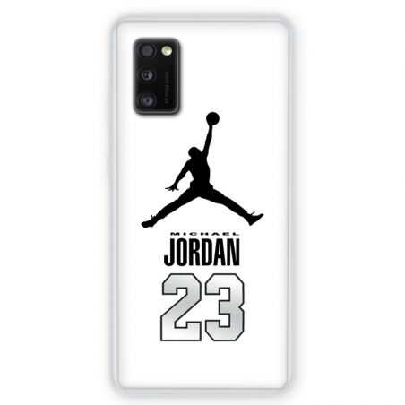 Coque pour Samsung Galaxy A41 Jordan 23 Blanc