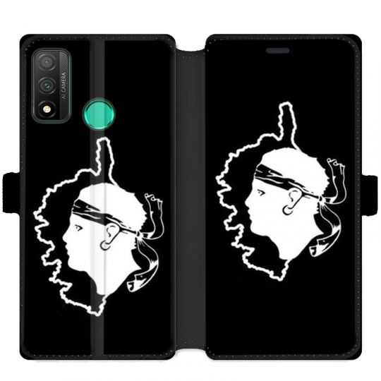 Housse cuir portefeuille pour Huawei P Smart (2020) Corse