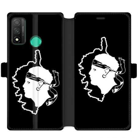Housse cuir portefeuille pour Huawei P Smart (2020) Corse