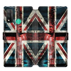 Housse cuir portefeuille pour Huawei P Smart (2020) Angleterre UK Jean's