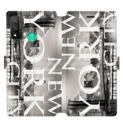 Housse cuir portefeuille pour Huawei P Smart (2020) Amerique USA New York