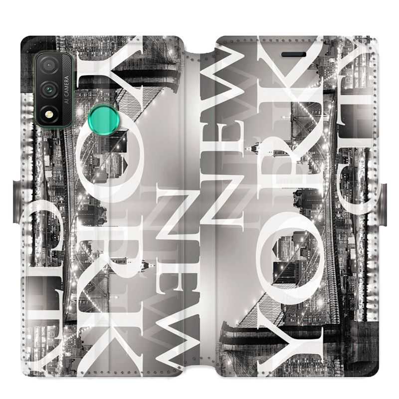 Housse cuir portefeuille pour Huawei P Smart (2020) Amerique USA New York