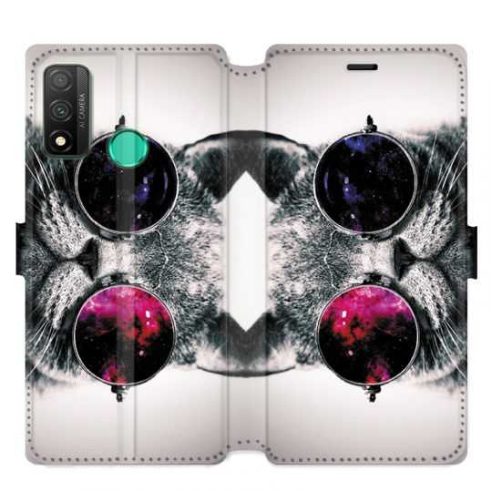 Housse cuir portefeuille pour Huawei P Smart (2020) Chat Fashion