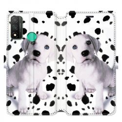 Housse cuir portefeuille pour Huawei P Smart (2020) Chien dalmatien
