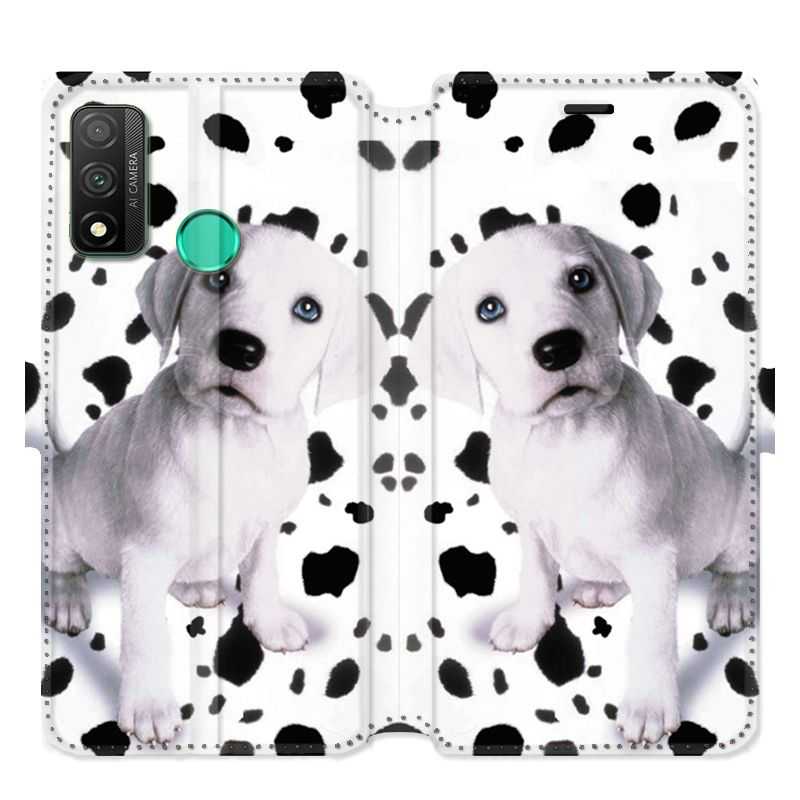 Housse cuir portefeuille pour Huawei P Smart (2020) Chien dalmatien