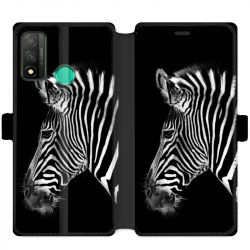 Housse cuir portefeuille pour Huawei P Smart (2020) savane Zebra