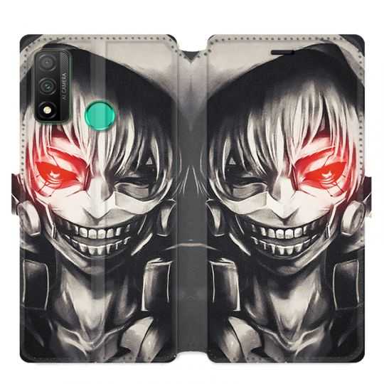 Housse cuir portefeuille pour Huawei P Smart (2020) Manga kaneki