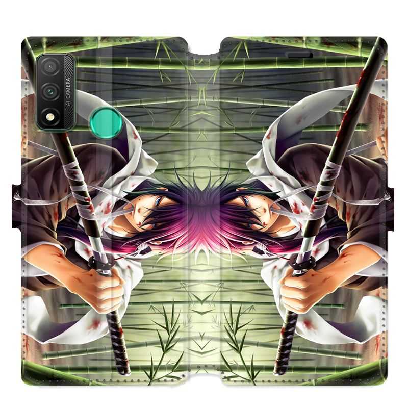 Housse cuir portefeuille pour Huawei P Smart (2020) Manga bambou
