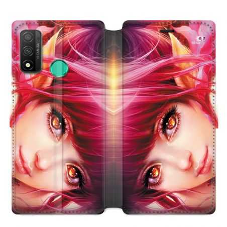 Housse cuir portefeuille pour Huawei P Smart (2020) Manga Elfe