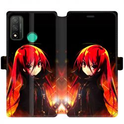 Housse cuir portefeuille pour Huawei P Smart (2020) Manga Shana