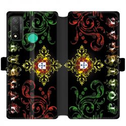 Housse cuir portefeuille pour Huawei P Smart (2020) Portugal Arabesque