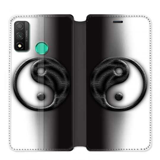 Housse cuir portefeuille pour Huawei P Smart (2020) Yin Yang 3d