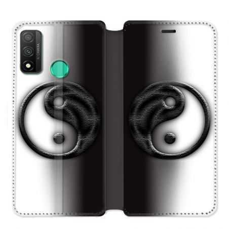 Housse cuir portefeuille pour Huawei P Smart (2020) Yin Yang 3d