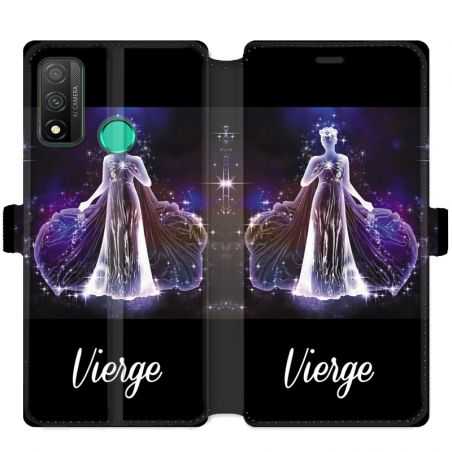 Housse cuir portefeuille pour Huawei P Smart (2020) signe zodiaque 2 Vierge