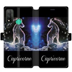 Housse cuir portefeuille pour Huawei P Smart (2020) signe zodiaque 2 Capricorne