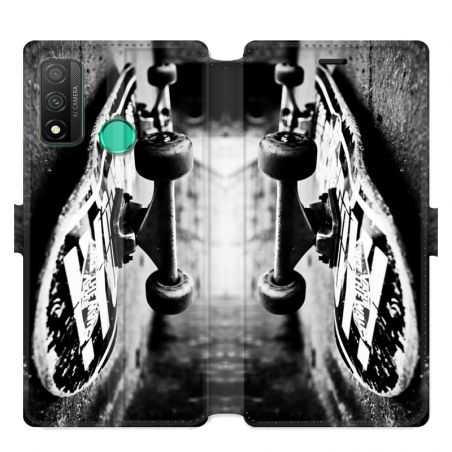Housse cuir portefeuille pour Huawei P Smart (2020) Skate Vintage