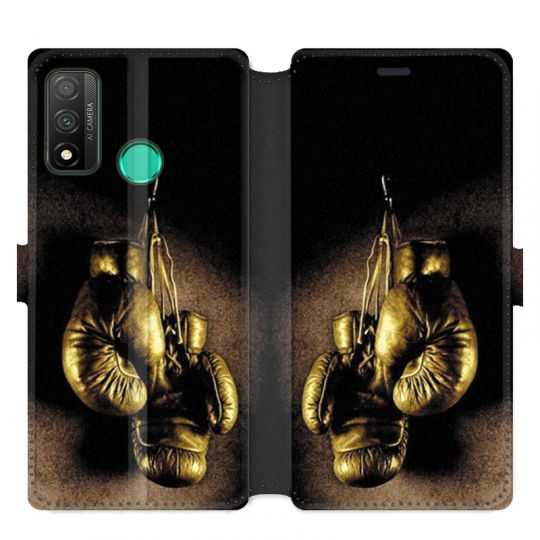 Housse cuir portefeuille pour Huawei P Smart (2020) Boxe gant vintage