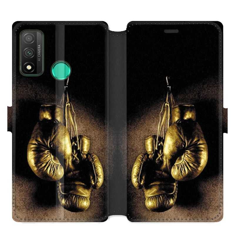 Housse cuir portefeuille pour Huawei P Smart (2020) Boxe gant vintage