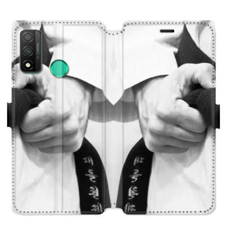 Housse cuir portefeuille pour Huawei P Smart (2020) Judo Kimono