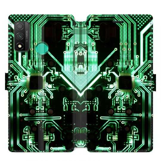 Housse cuir portefeuille pour Huawei P Smart (2020) Trompe Oeil composant