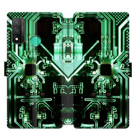 Housse cuir portefeuille pour Huawei P Smart (2020) Trompe Oeil composant