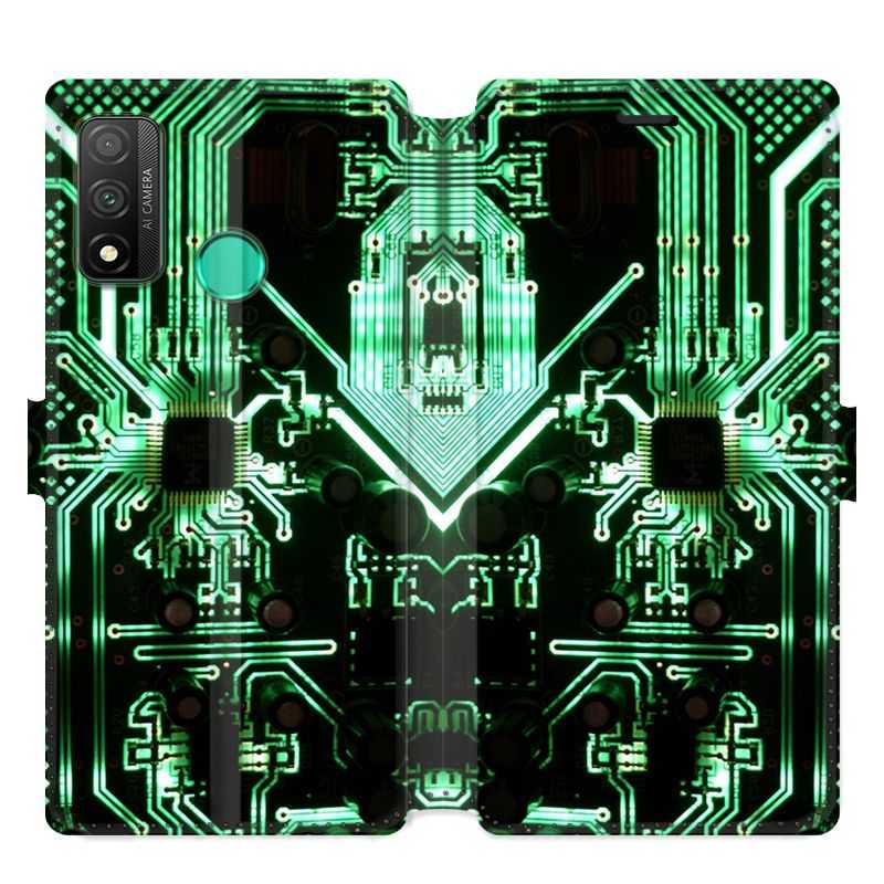 Housse cuir portefeuille pour Huawei P Smart (2020) Trompe Oeil composant