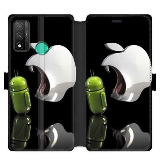Housse cuir portefeuille pour Huawei P Smart (2020) Pomme dent