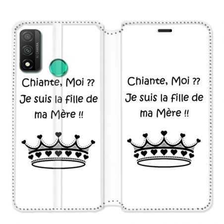 Housse cuir portefeuille pour Huawei P Smart (2020) Humour Moi chiante