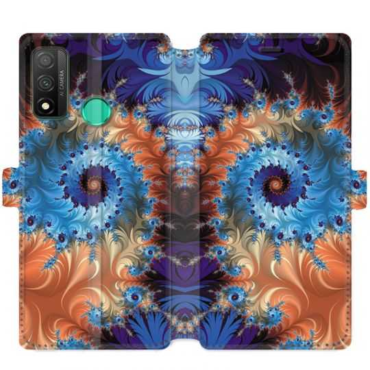 Housse cuir portefeuille pour Huawei P Smart (2020) Psychedelic Spirale
