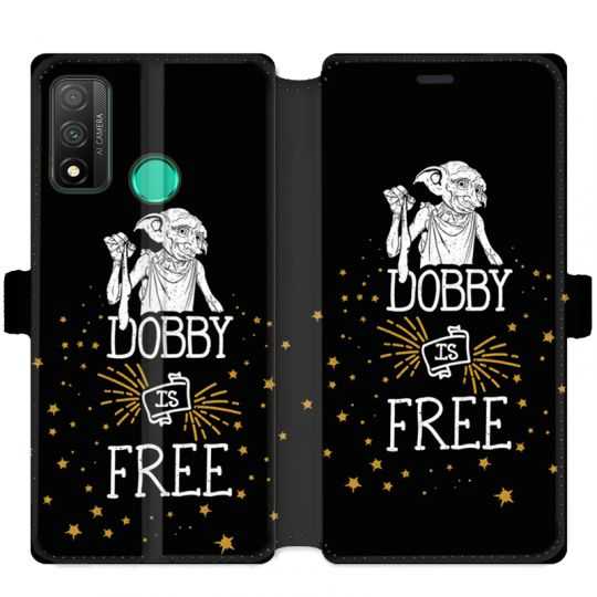 Housse cuir portefeuille pour Huawei P Smart (2020) WB License harry potter dobby Free N