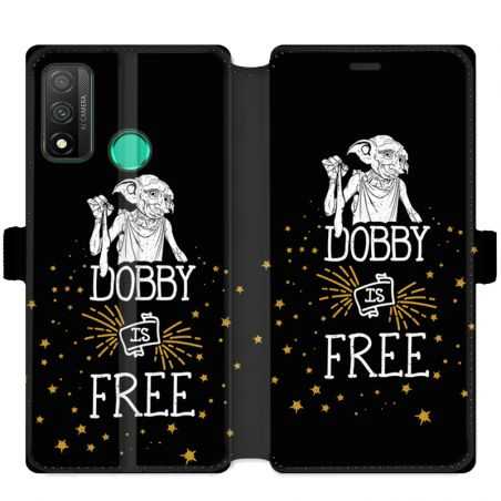 Housse cuir portefeuille pour Huawei P Smart (2020) WB License harry potter dobby Free N