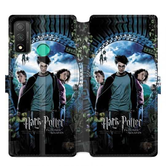 Housse cuir portefeuille pour Huawei P Smart (2020) WB License harry potter pattern Azkaban