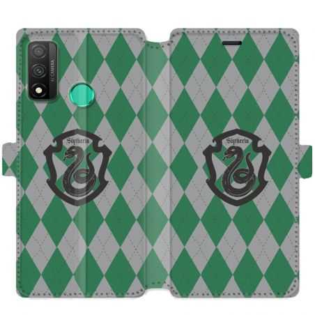 Housse cuir portefeuille pour Huawei P Smart (2020) WB License harry potter ecole Slytherin