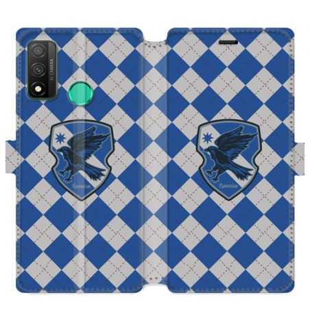 Housse cuir portefeuille pour Huawei P Smart (2020) WB License harry potter ecole Ravenclaw