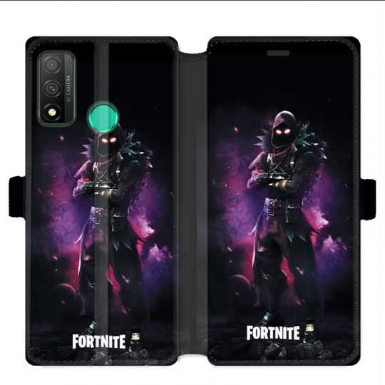 Housse cuir portefeuille pour Huawei P Smart (2020) Fortnite Raven