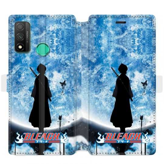 Housse cuir portefeuille pour Huawei P Smart (2020) Manga Bleach lune