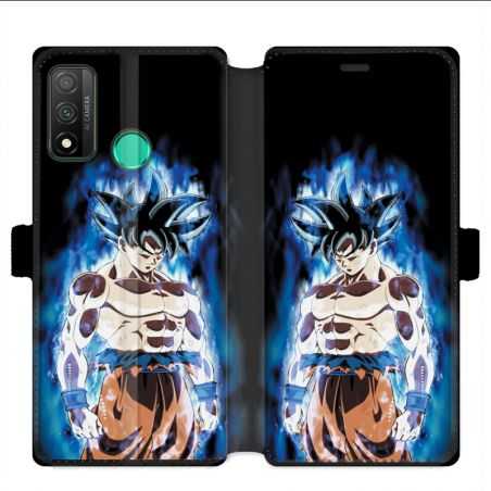 Housse cuir portefeuille pour Huawei P Smart (2020) Manga Dragon Ball Sangoku Noir