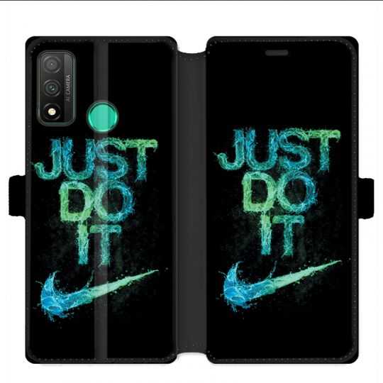 Housse cuir portefeuille pour Huawei P Smart (2020) Nike Just do it
