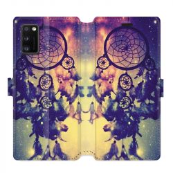 Housse cuir portefeuille pour Samsung Galaxy A41 attrape reve Colore