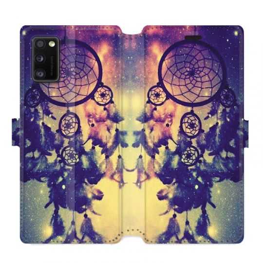 Housse cuir portefeuille pour Samsung Galaxy A41 attrape reve Colore