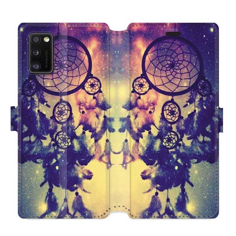 Housse cuir portefeuille pour Samsung Galaxy A41 attrape reve Colore